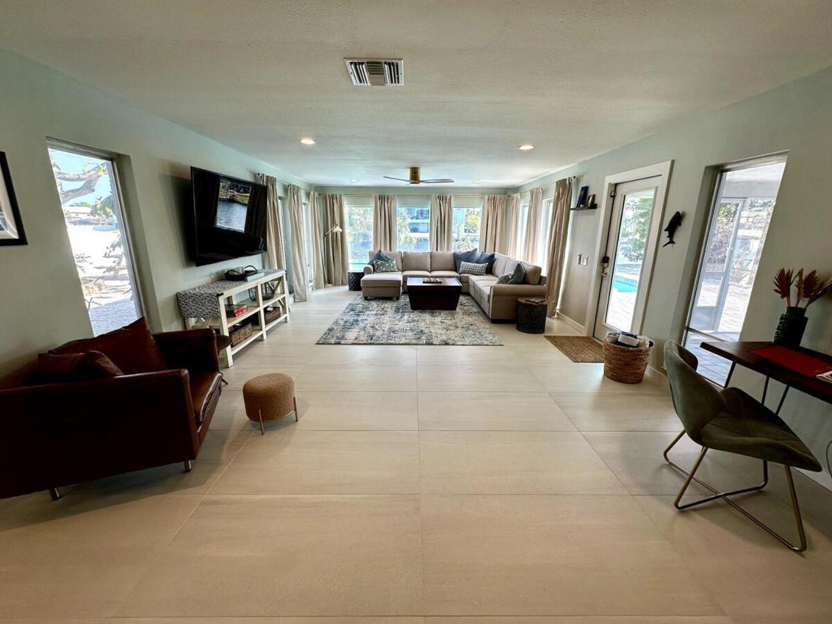 רסקין Blue Heron House, Private 4 Bedroom Waterfront W Heated Pool And Fire Pit מראה חיצוני תמונה